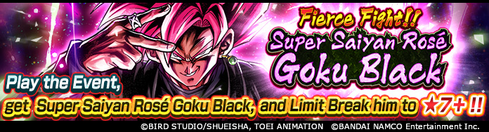 New Event On Now in Dragon Ball Legends! Get SP Super Saiyan Rosé Goku Black from First-Time Clear Rewards!